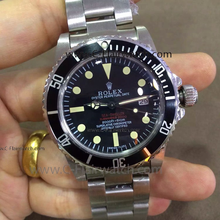 Rolex Deepsea Sea Dweller Replica Watch 40mm Vintage Model